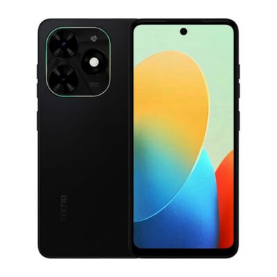 TECNO Pop 10c – 6.67” – 64GB ROM – 4GB RAM – Android 15 Smart – 13MP Rear/8MP Front – 5000mAh – Black