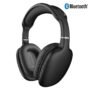 HyperGear Wireless Headphones Bluetooth Black- Noise Isolation Headphones Wireless Over The Ear Head Phones, Gym Headset Built-in Mic Controls Square Foam Cups Foldable Headphone for Women and Men