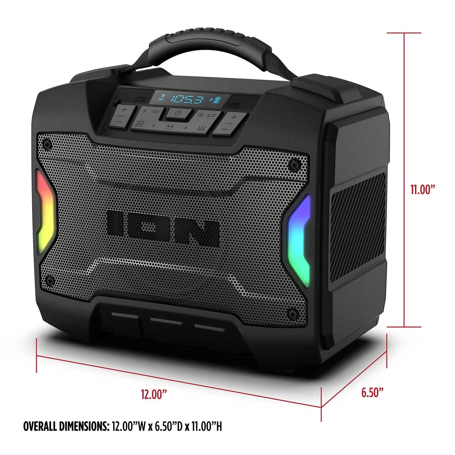 ION Audio Tailgater TD Rugged Bluetooth Speaker - Image 4