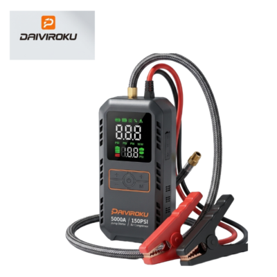 Jumper Starter With Air Compressor